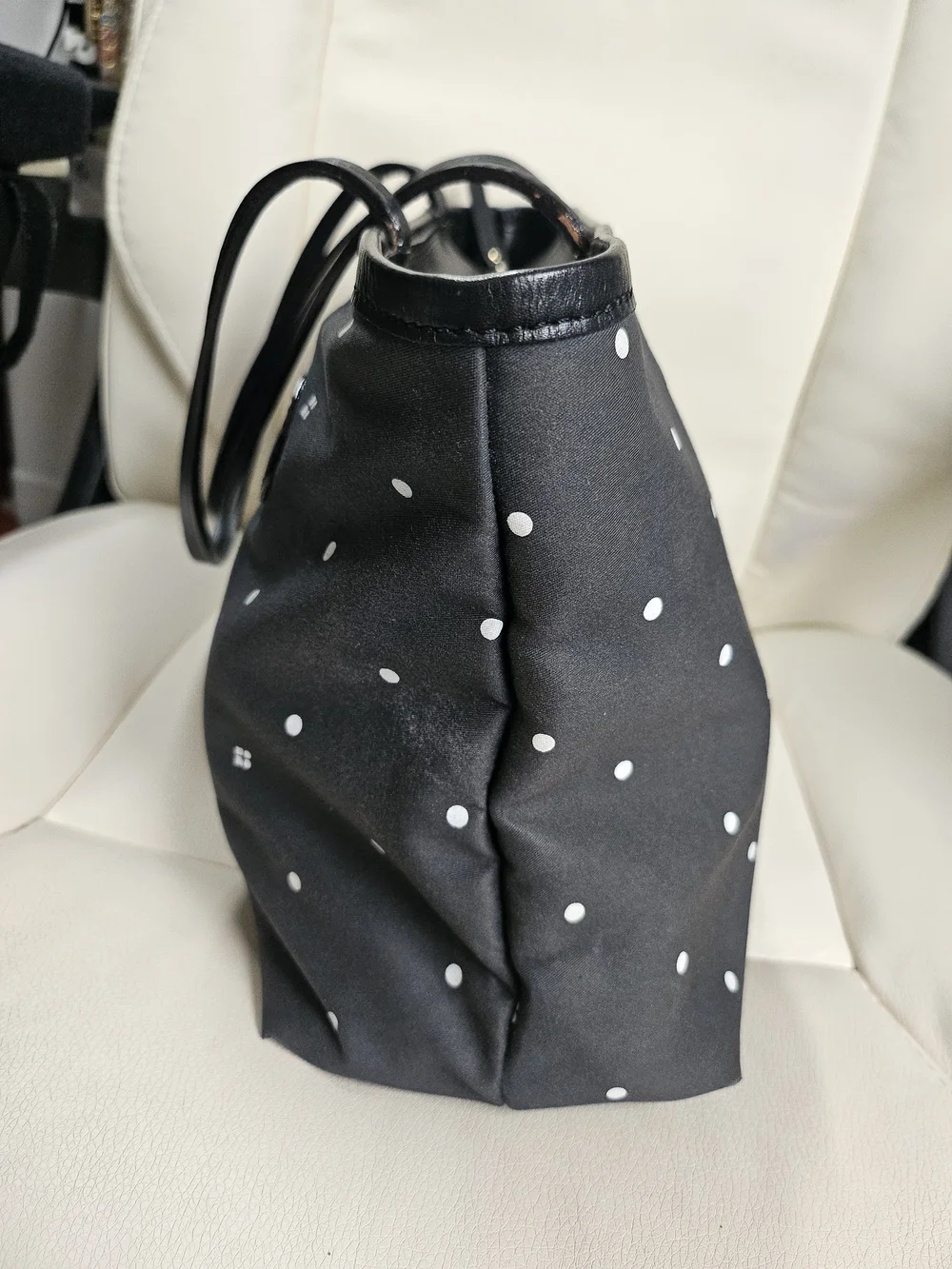 Kate Spade Black Polka Dot Tote Bag